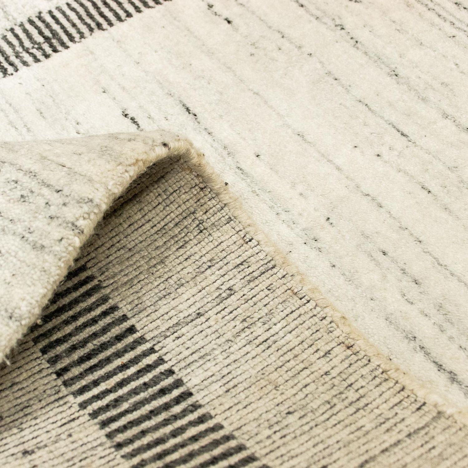 Alfombra Gabbeh - Loribaft Persa - 140 x 70 cm - gris