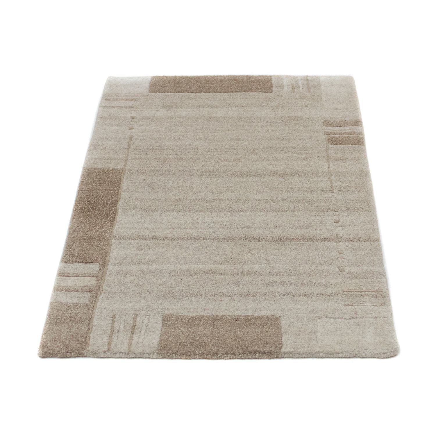 Alfombra de Nepal - 90 x 60 cm - beige