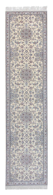 Alfombra de pasillo Alfombra persa - Nain - 446 x 100 cm - beige