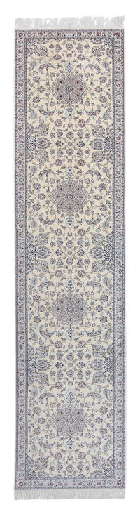Alfombra de pasillo Alfombra persa - Nain - 446 x 100 cm - beige