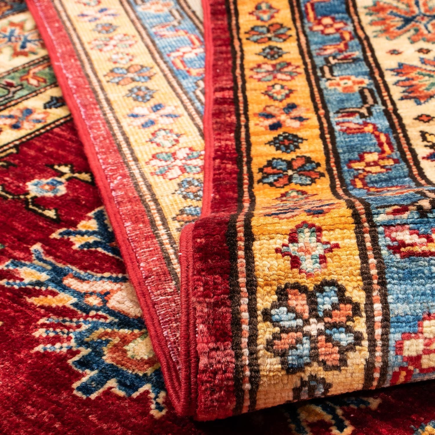 Alfombra Ziegler - Kazak - 246 x 179 cm - rojo oscuro