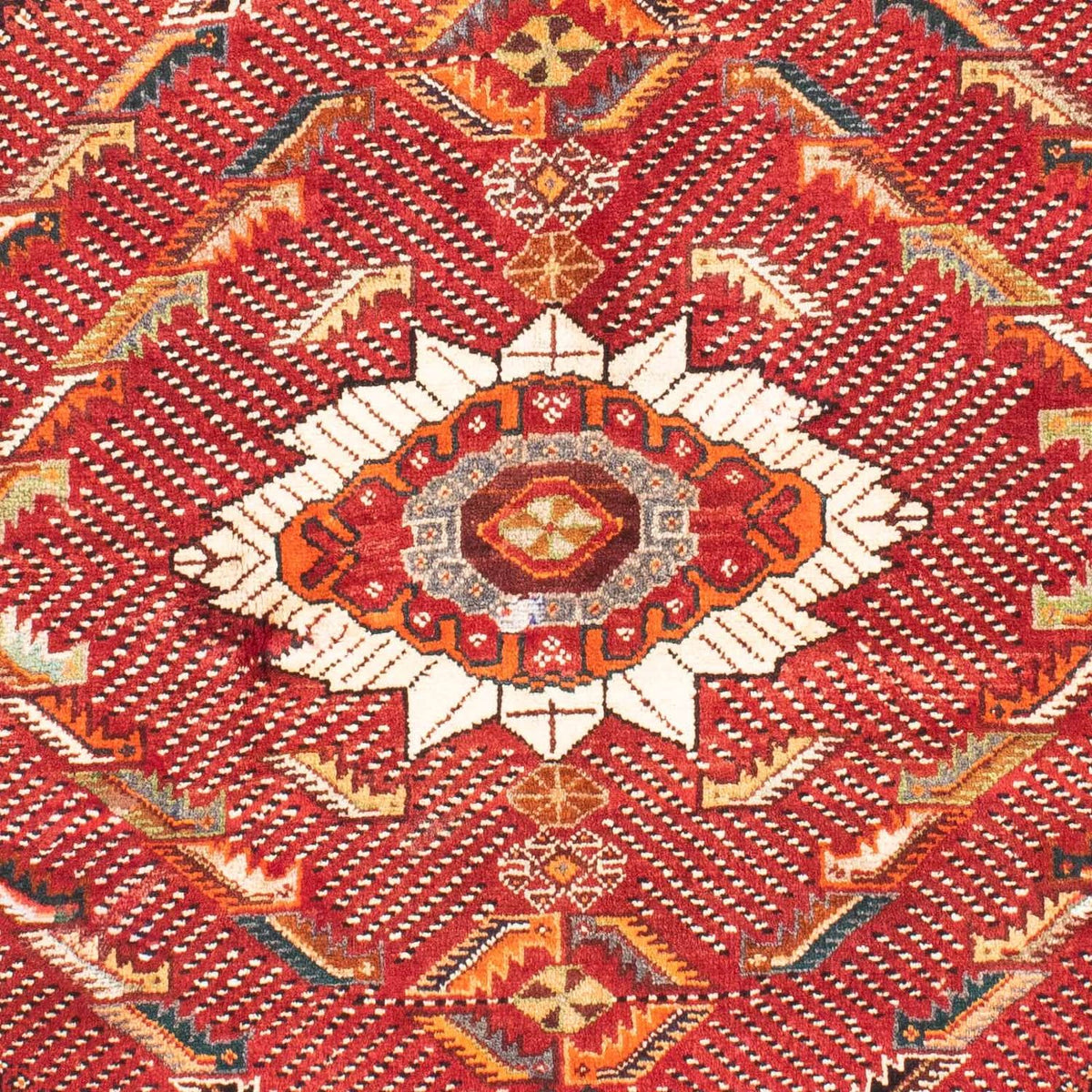 Alfombra persa - Nómada - 167 x 127 cm - rojo oscuro