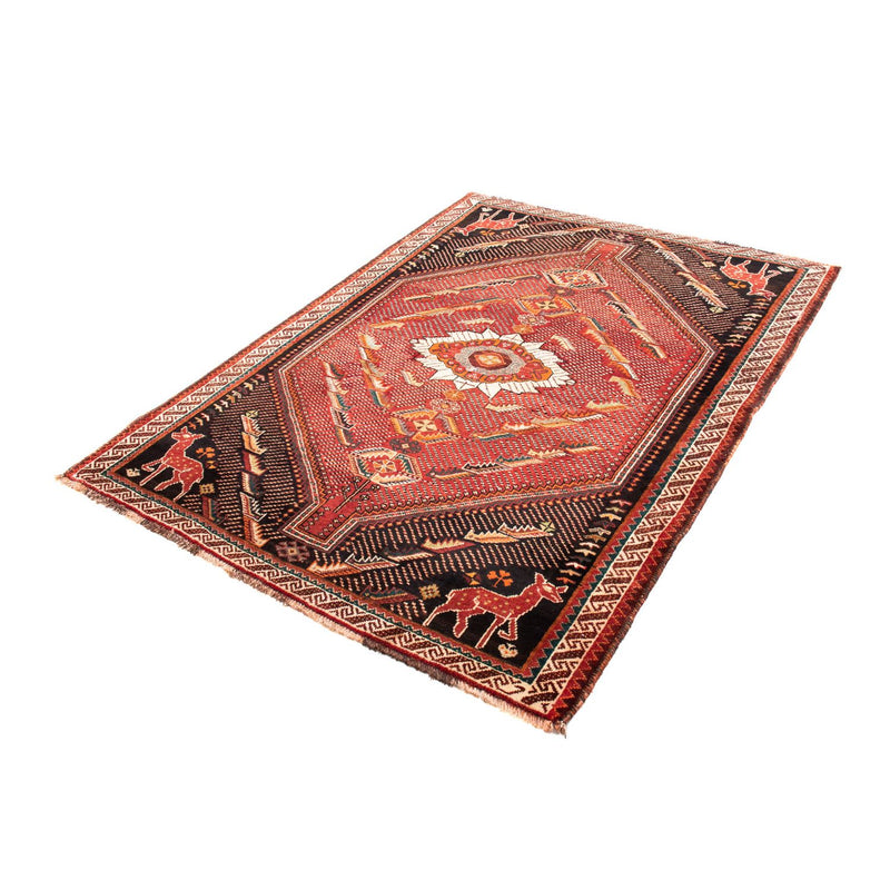 Alfombra persa - Nómada - 167 x 127 cm - rojo oscuro