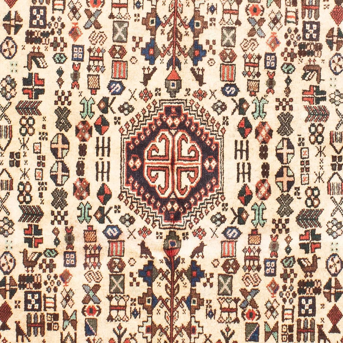 Alfombra persa - Nómada - 143 x 110 cm - beige