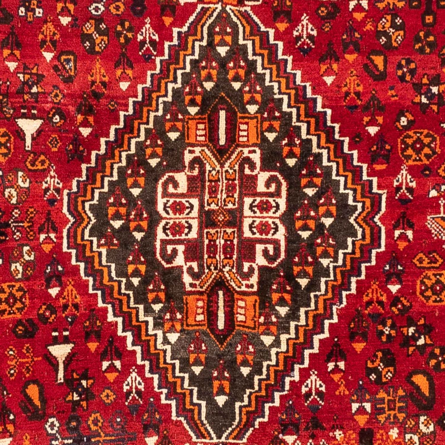 Alfombra persa - Nómada - 275 x 175 cm - rojo oscuro