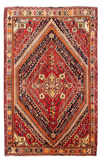 Alfombra persa - Nómada - 255 x 163 cm - rojo oscuro