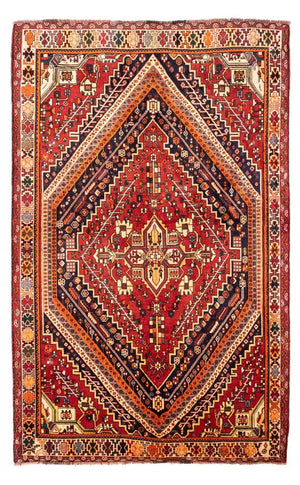 Alfombra persa - Nómada - 255 x 163 cm - rojo oscuro