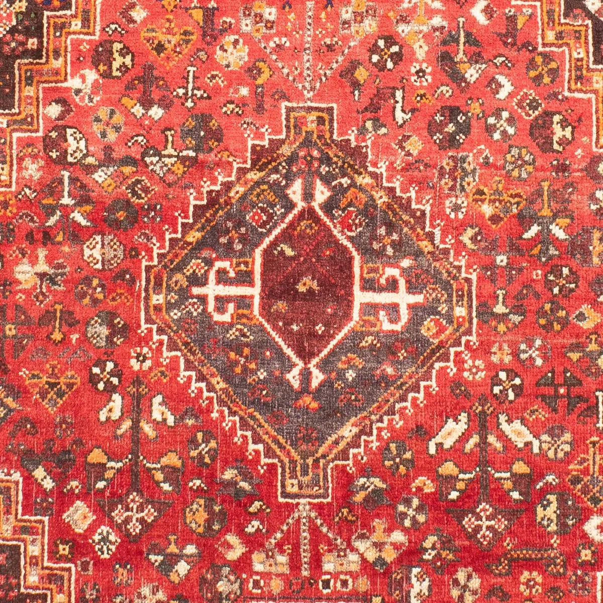 Alfombra persa - Nómada - 176 x 123 cm - rojo oscuro