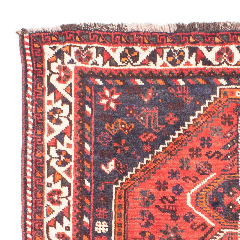 Alfombra persa - Nómada - 155 x 116 cm - rojo oscuro