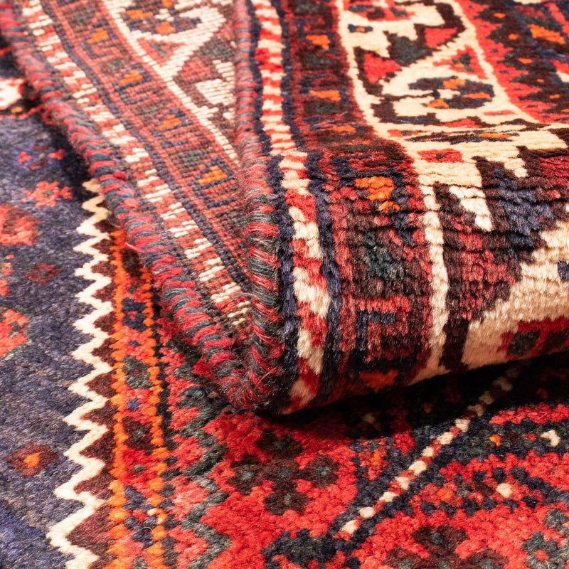 Alfombra persa - Nómada - 155 x 116 cm - rojo oscuro