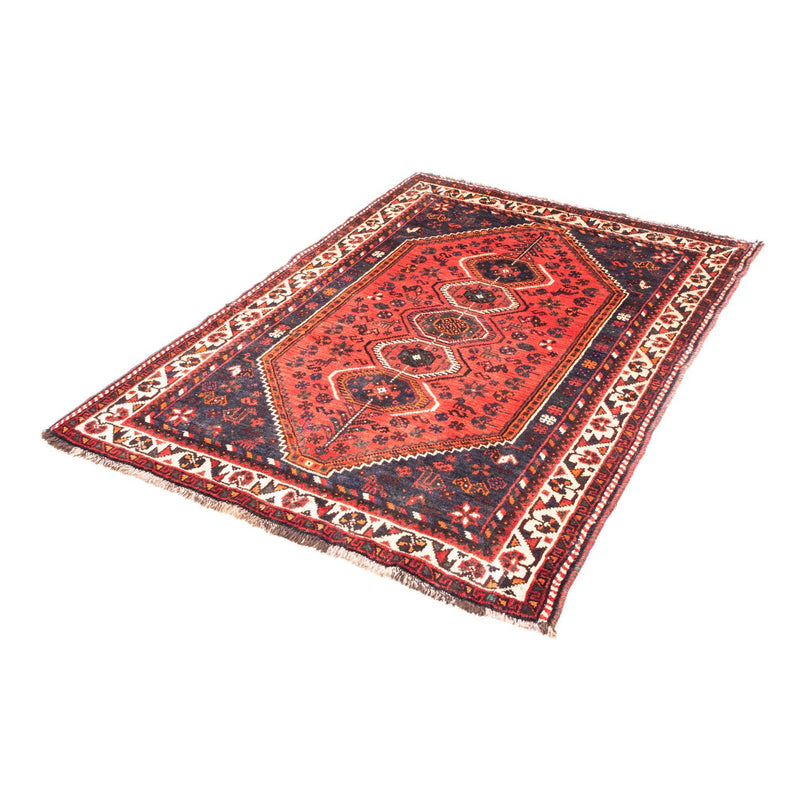 Alfombra persa - Nómada - 155 x 116 cm - rojo oscuro