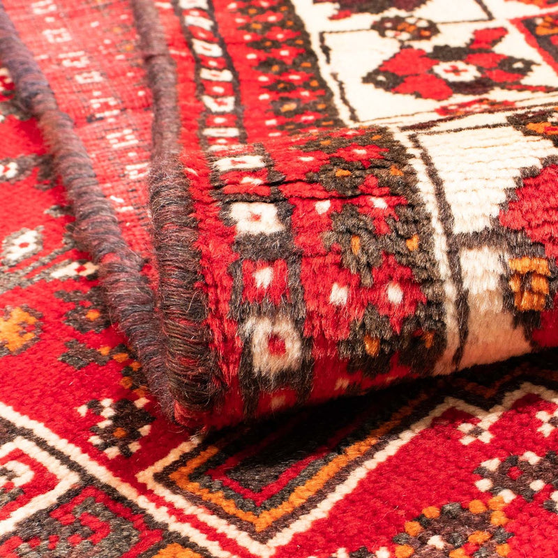 Alfombra persa - Nómada - 160 x 112 cm - rojo oscuro