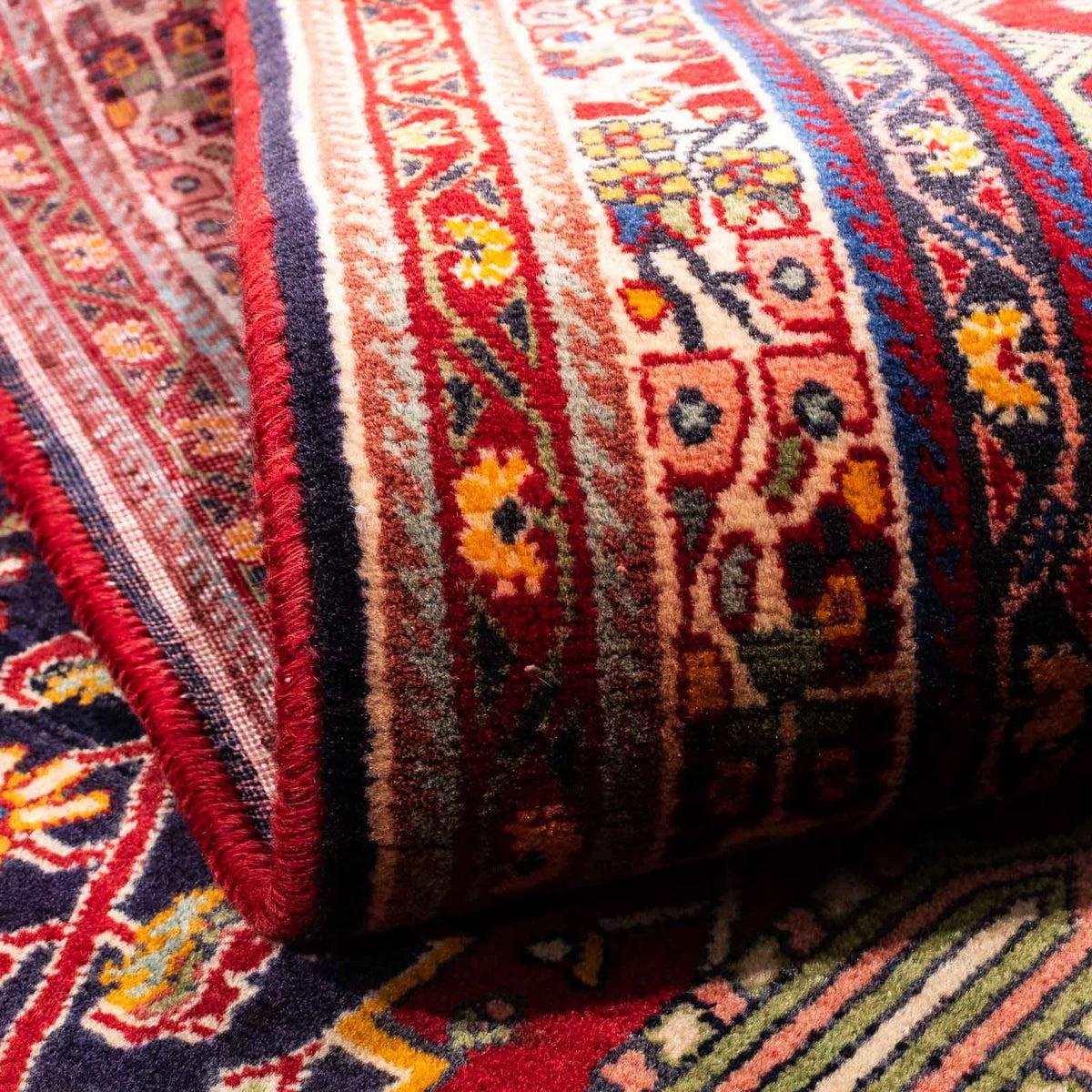 Alfombra persa - Nómada - 250 x 152 cm - rojo oscuro