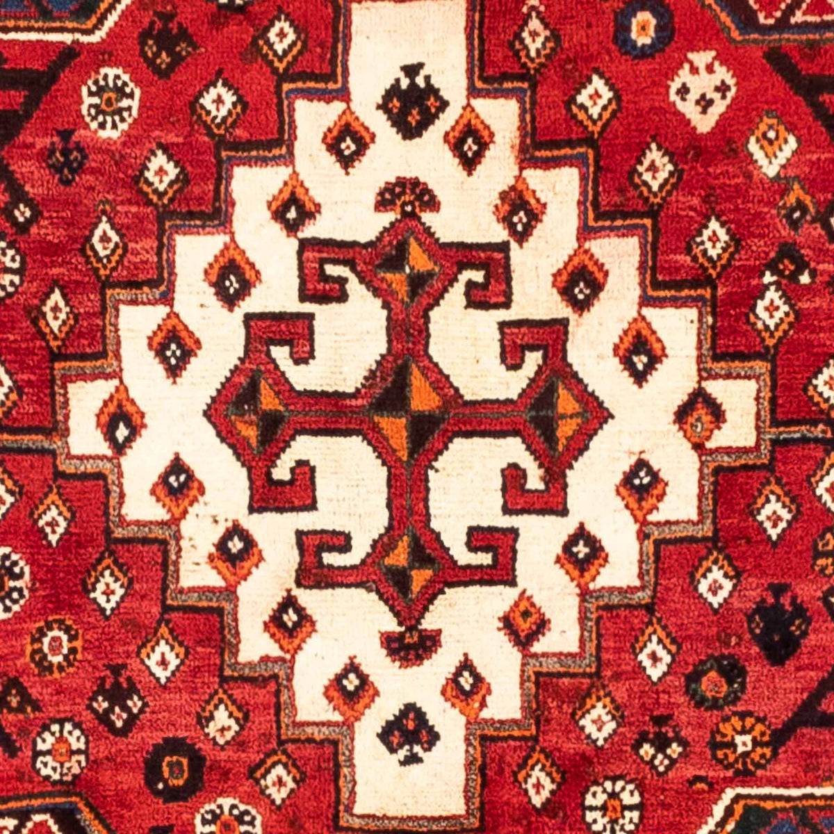 Alfombra persa - Nómada - 251 x 168 cm - rojo oscuro