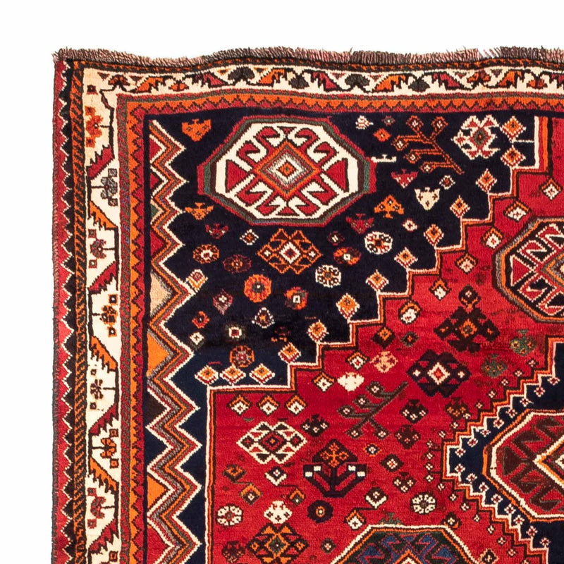 Alfombra persa - Nómada - 251 x 168 cm - rojo oscuro