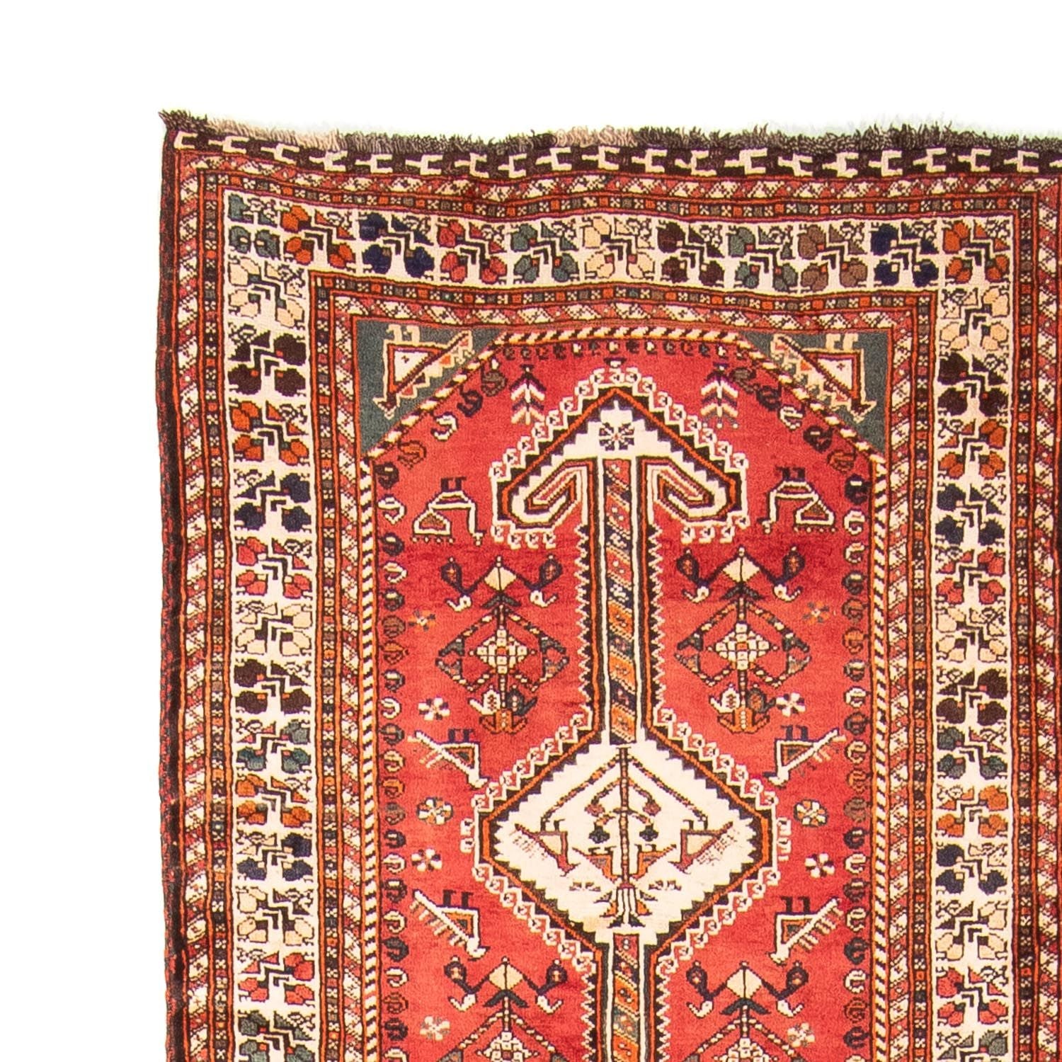 Alfombra de pasillo Alfombra persa - Nómada - 412 x 107 cm - rojo