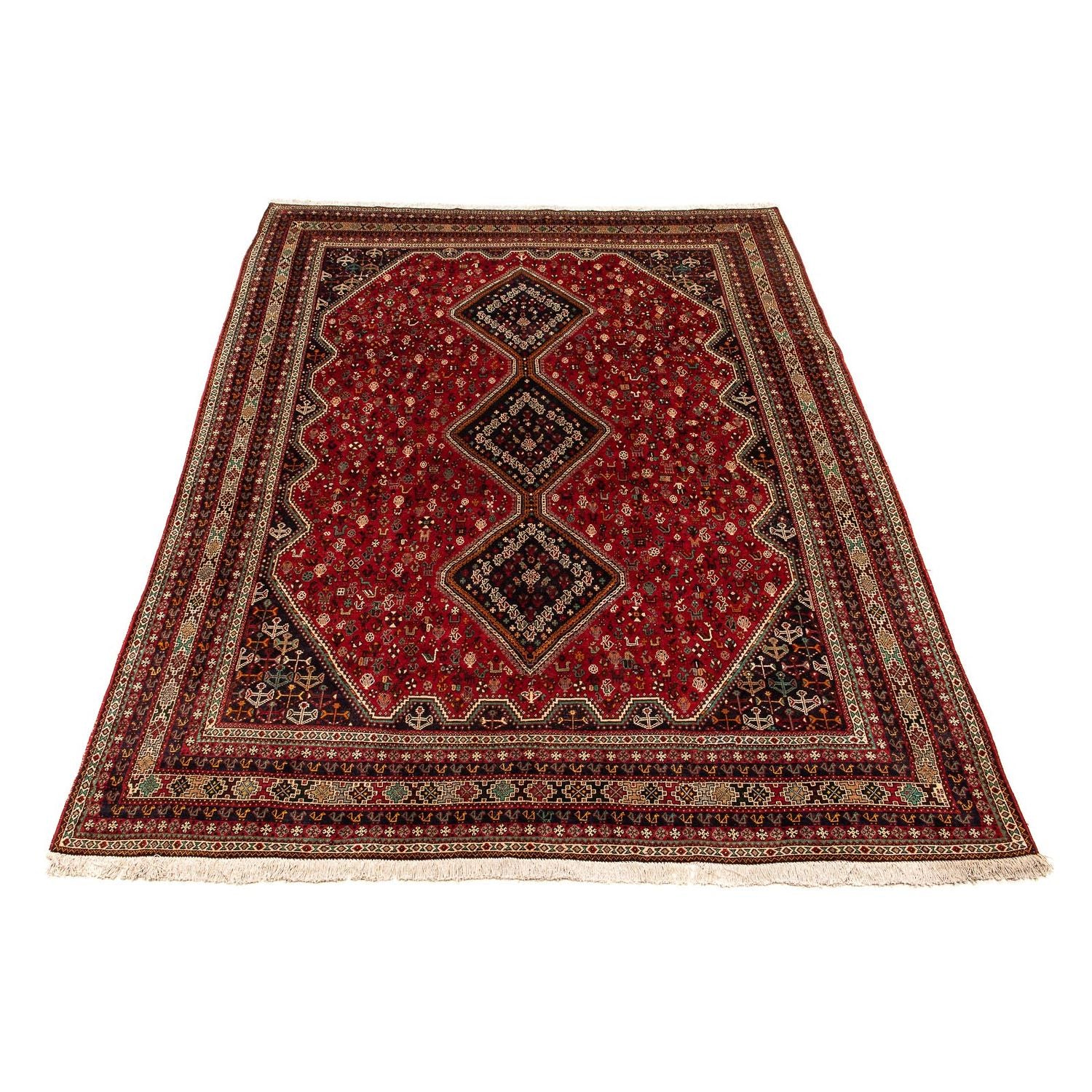 Alfombra persa - Nómada - 405 x 292 cm - rojo oscuro