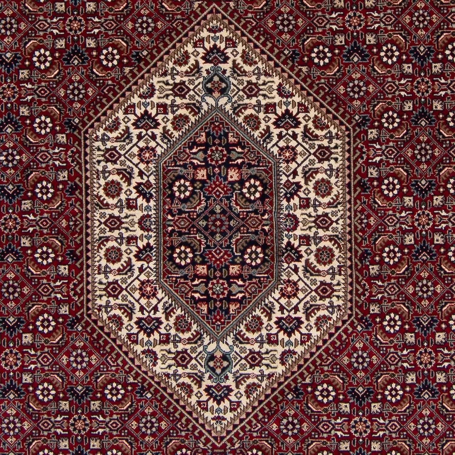 Alfombra persa - Bidjar - 297 x 202 cm - rojo oscuro