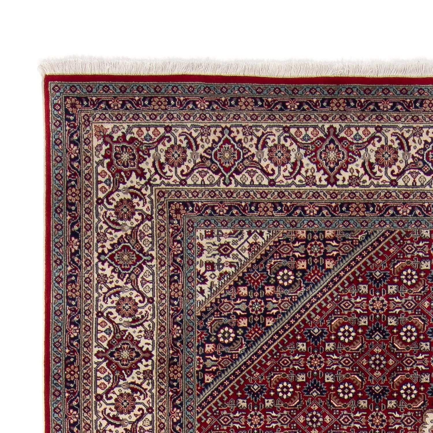 Alfombra persa - Bidjar - 297 x 202 cm - rojo oscuro