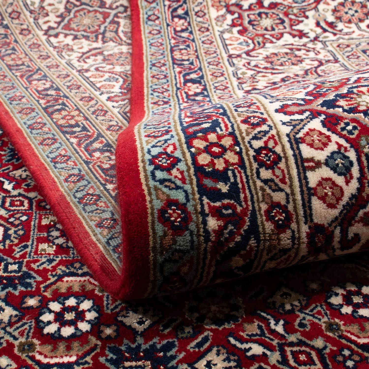 Alfombra persa - Bidjar - 297 x 202 cm - rojo oscuro