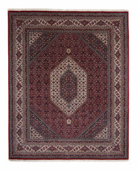 Alfombra persa - Bidjar - 303 x 249 cm - rojo oscuro