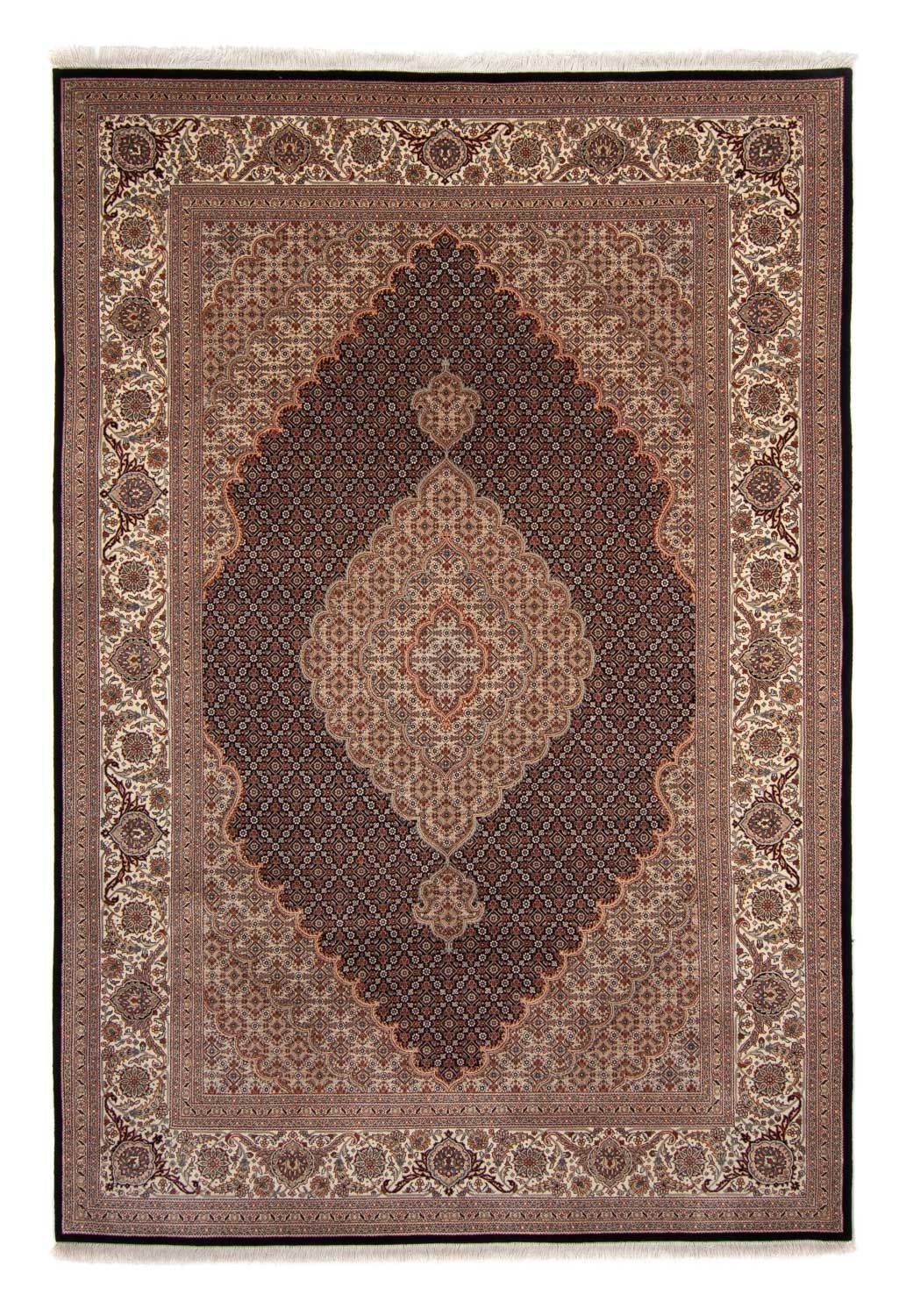 Alfombra persa - Tabriz - 303 x 201 cm - azul oscuro