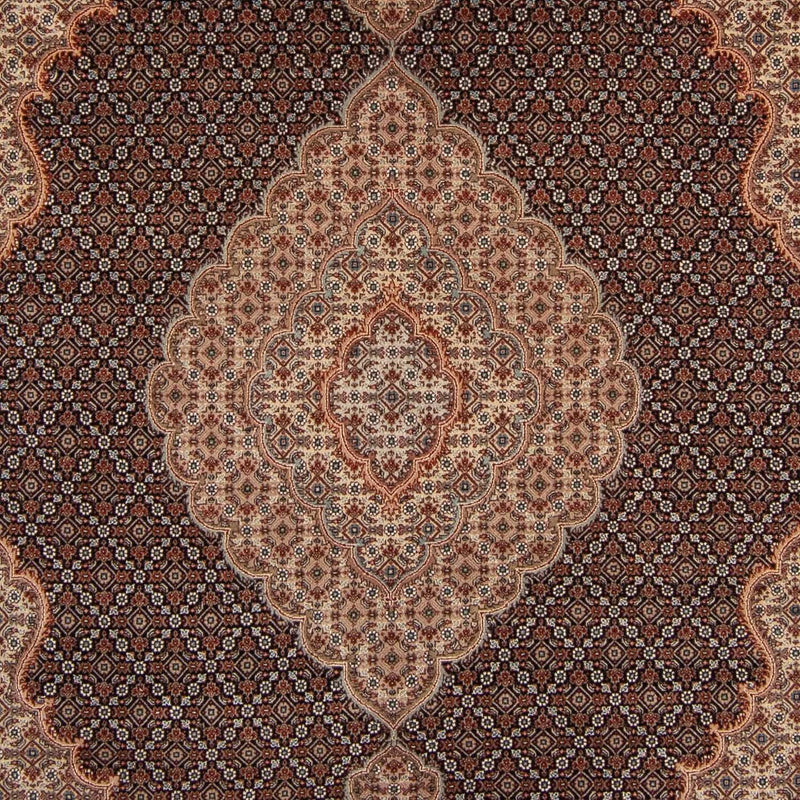 Alfombra persa - Tabriz - 303 x 201 cm - azul oscuro