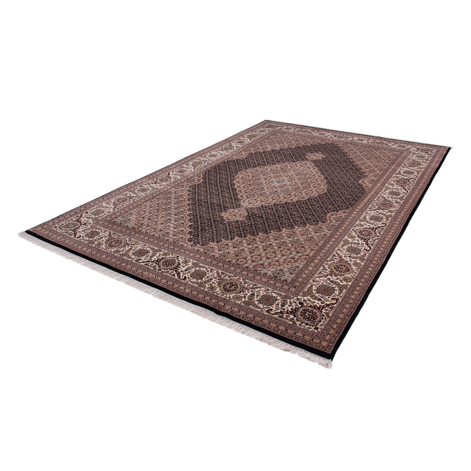 Alfombra persa - Tabriz - 298 x 198 cm - azul oscuro