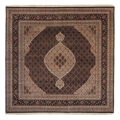 Alfombra persa - Tabriz - 252 x 251 cm - azul oscuro