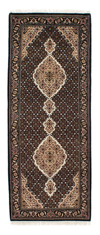 Alfombra de pasillo Alfombra persa - Tabriz - 201 x 84 cm - azul oscuro