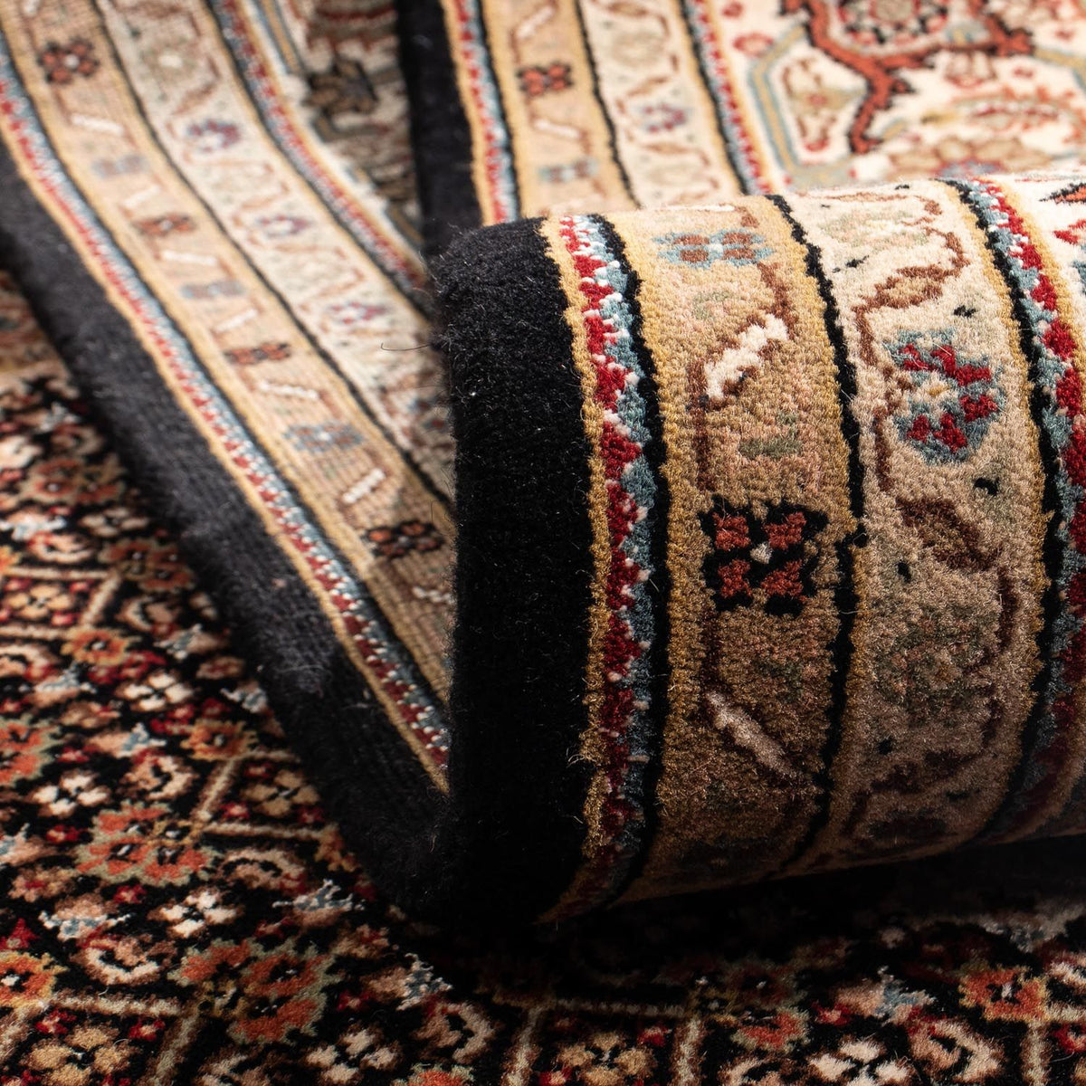 Alfombra persa - Tabriz - 242 x 172 cm - azul oscuro