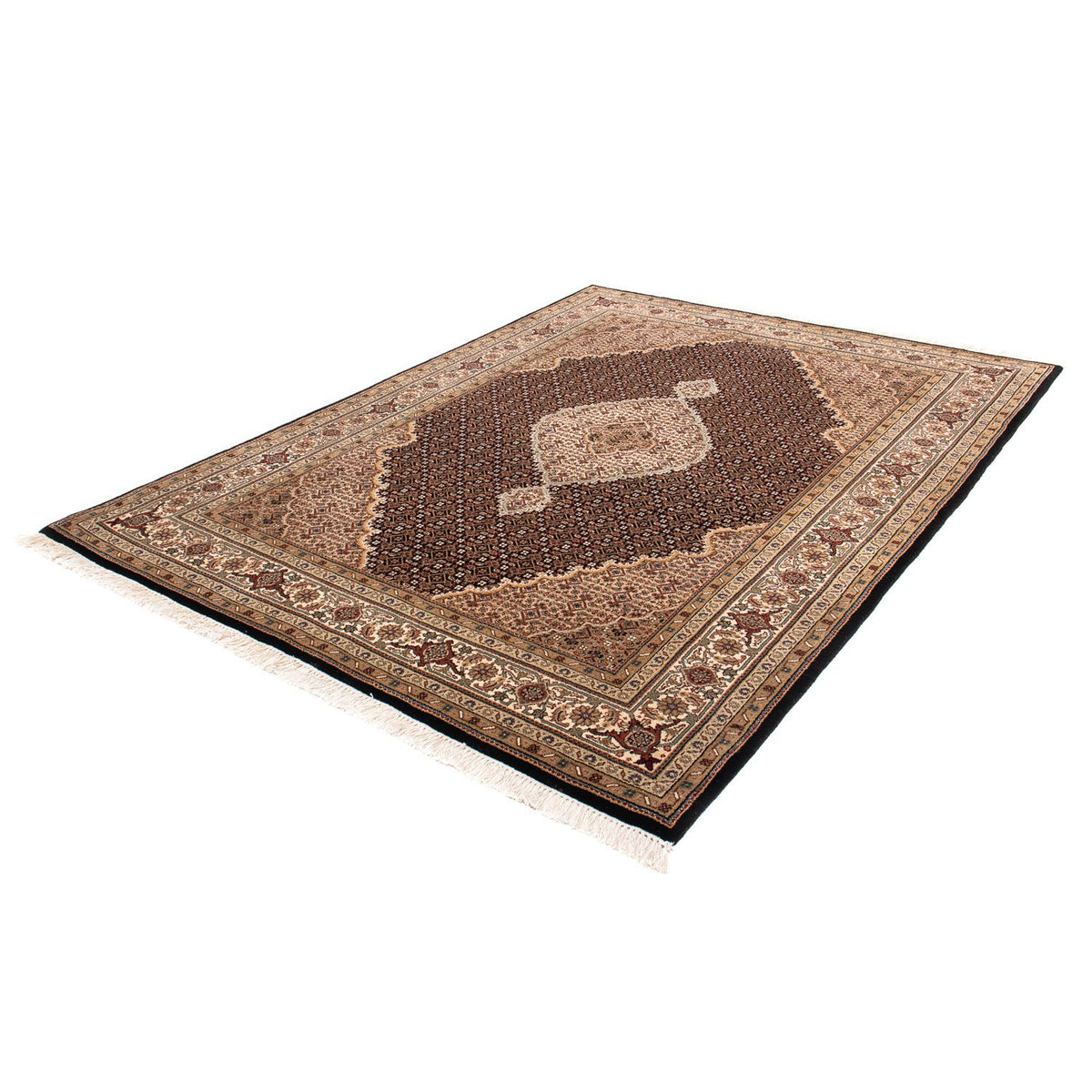 Alfombra persa - Tabriz - 242 x 172 cm - azul oscuro