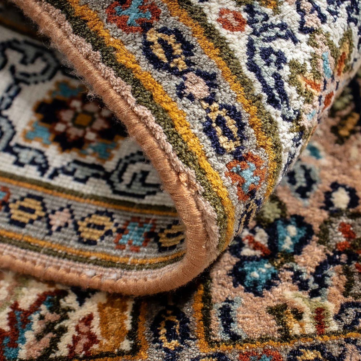 Alfombra persa - Clásica - 90 x 59 cm - multicolor