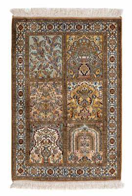 Alfombra persa - Clásica - 92 x 62 cm - multicolor