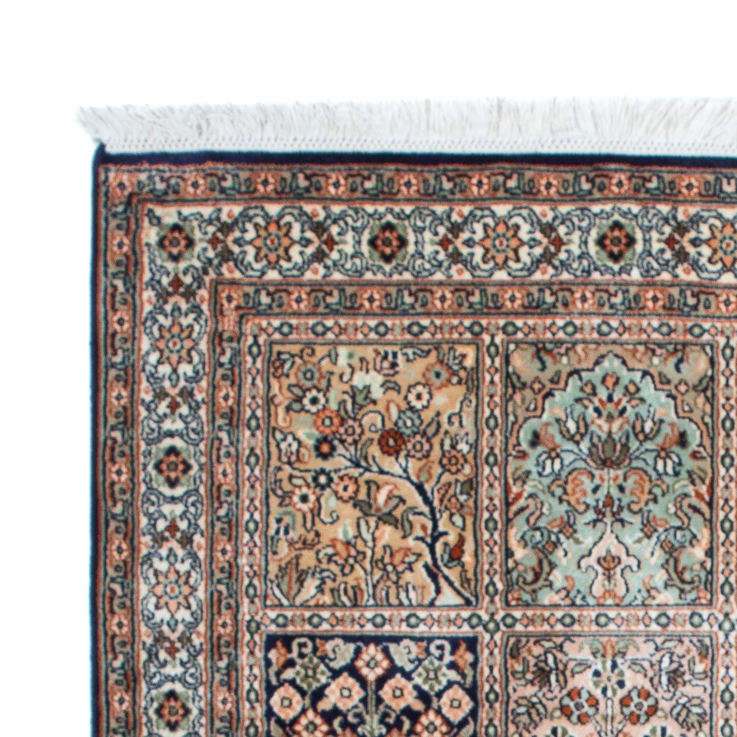 Alfombra de seda - Seda de Cachemira - 152 x 94 cm - multicolor
