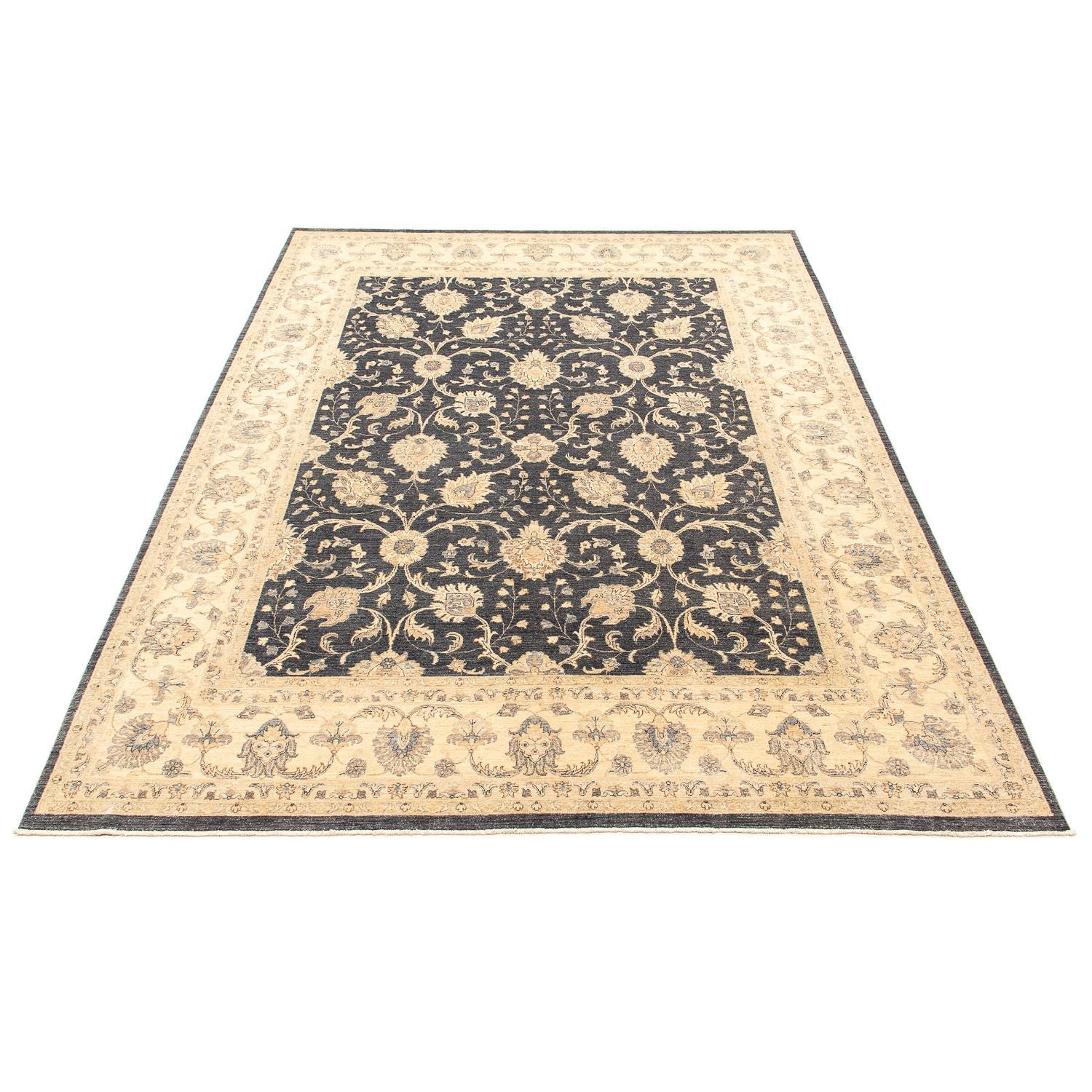 Alfombra Ziegler - Moderna - 380 x 303 cm - marrón oscuro