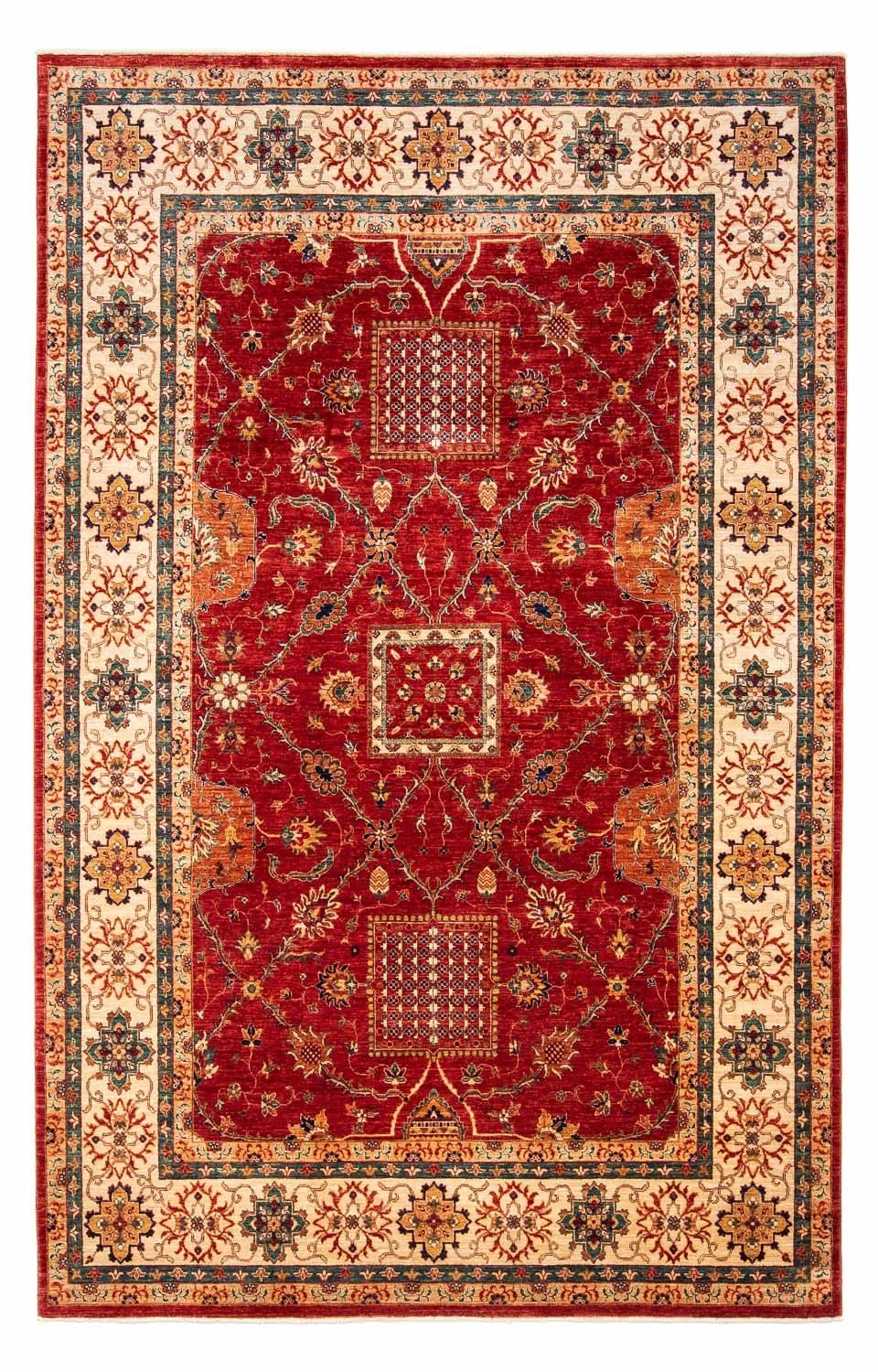 Alfombra Ziegler - 319 x 207 cm - rojo oscuro