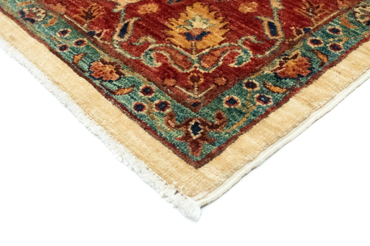 Alfombra afgana - 199 x 156 cm - beige