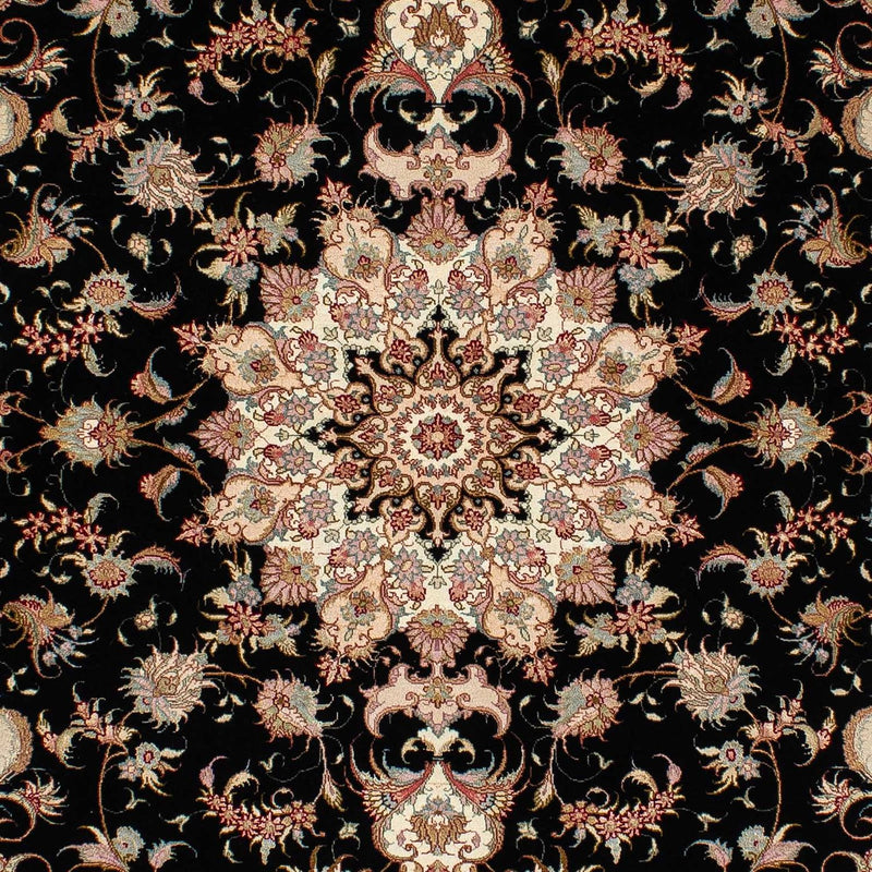Alfombra persa - Tabriz - 213 x 152 cm - azul oscuro