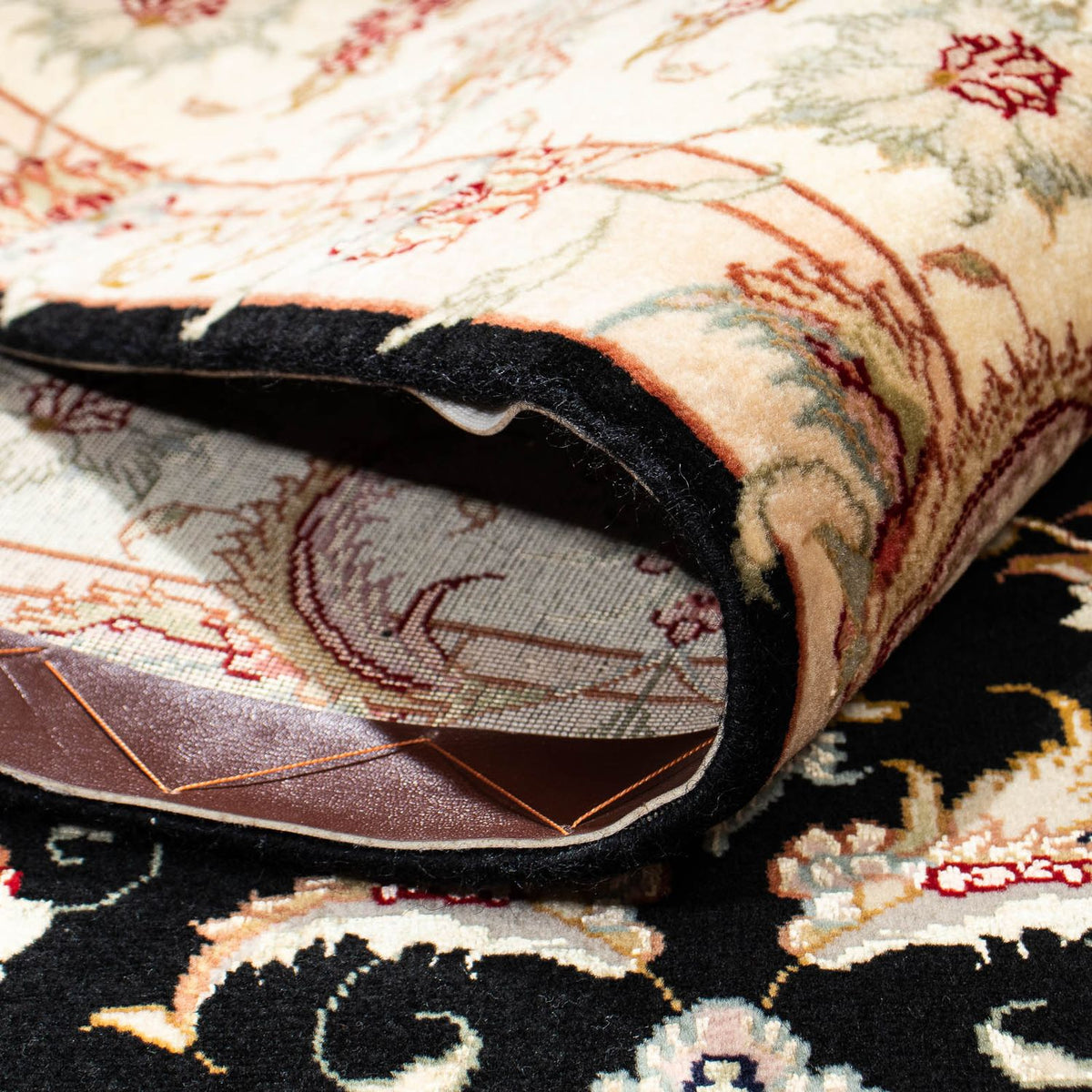 Alfombra persa - Tabriz - 213 x 152 cm - azul oscuro