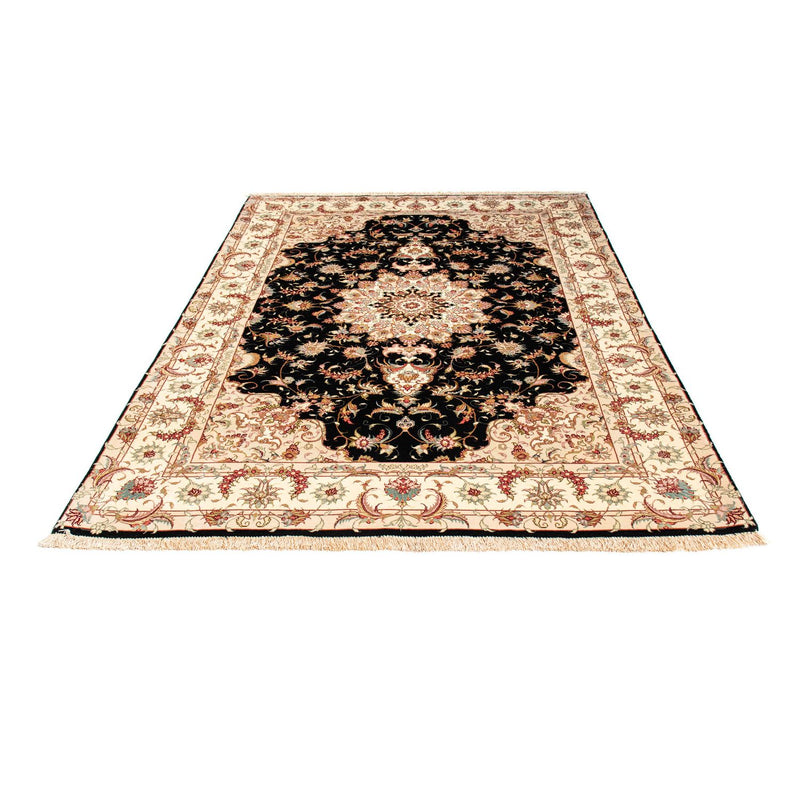 Alfombra persa - Tabriz - 213 x 152 cm - azul oscuro