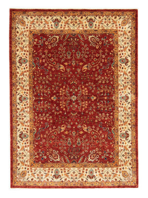 Alfombra afgana - 207 x 149 cm - rojo