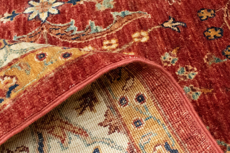Alfombra afgana - 207 x 149 cm - rojo