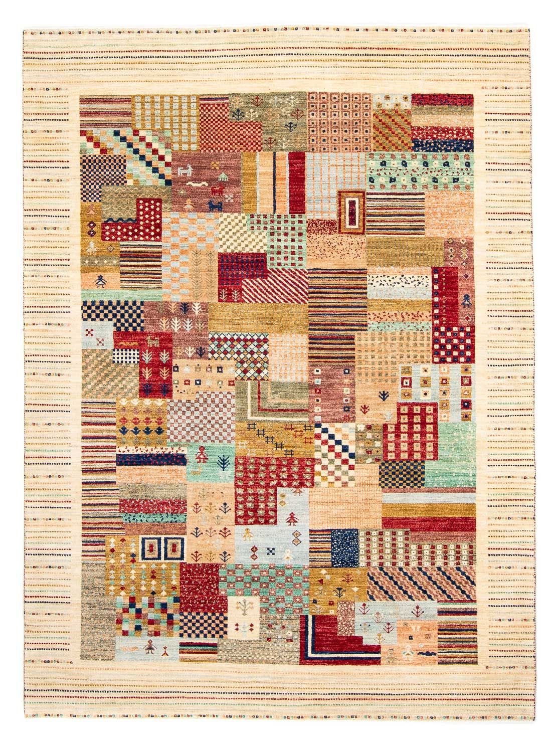 Alfombra Gabbeh - Loribaft Persa - 235 x 173 cm - beige