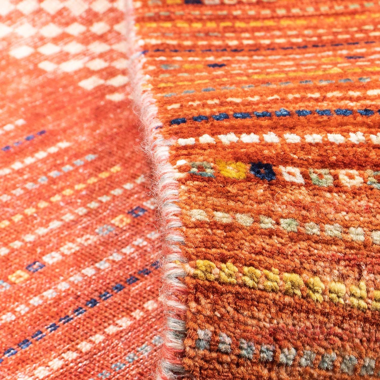 Alfombra Gabbeh - Loribaft Persa - 228 x 170 cm - óxido