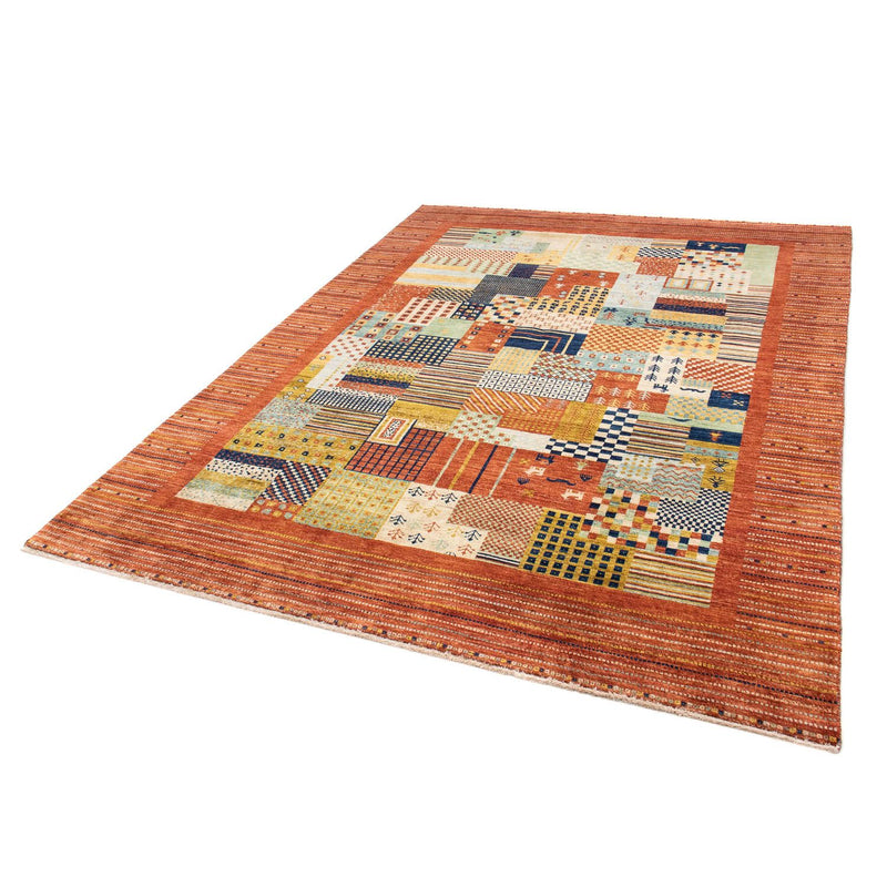 Alfombra Gabbeh - Loribaft Persa - 228 x 170 cm - óxido