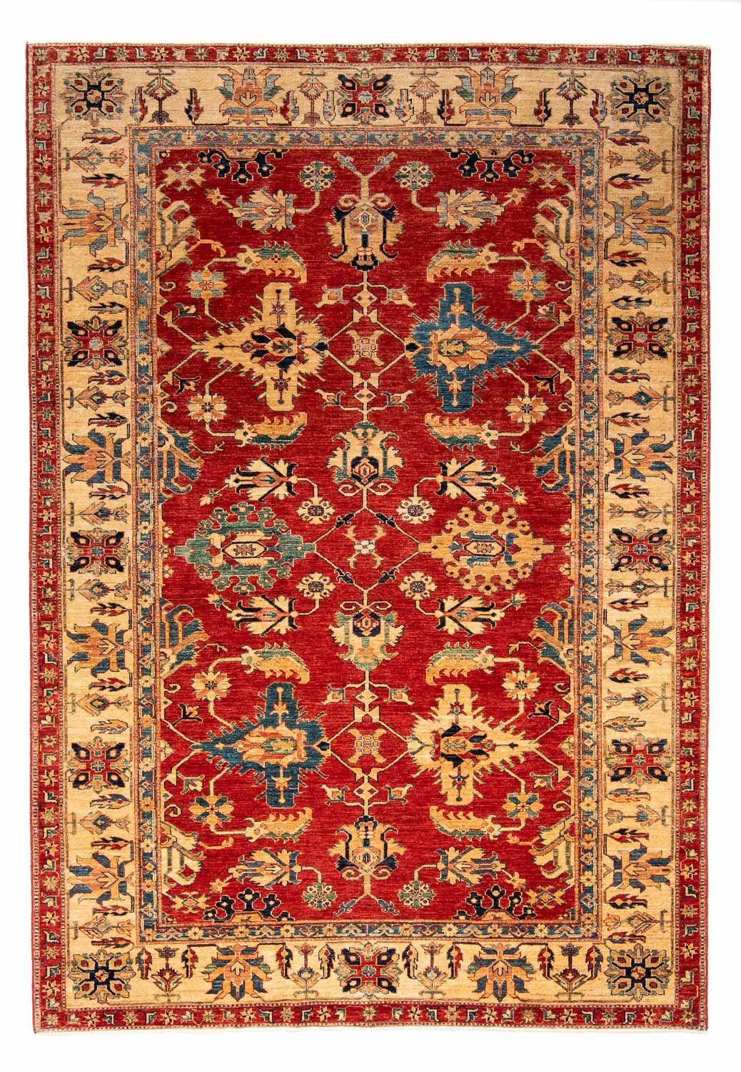 Alfombra Ziegler - Kazak - 290 x 205 cm - rojo oscuro