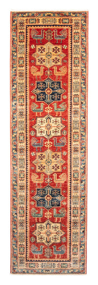 Alfombra de pasillo Alfombra Ziegler - Kazak - 266 x 77 cm - rojo