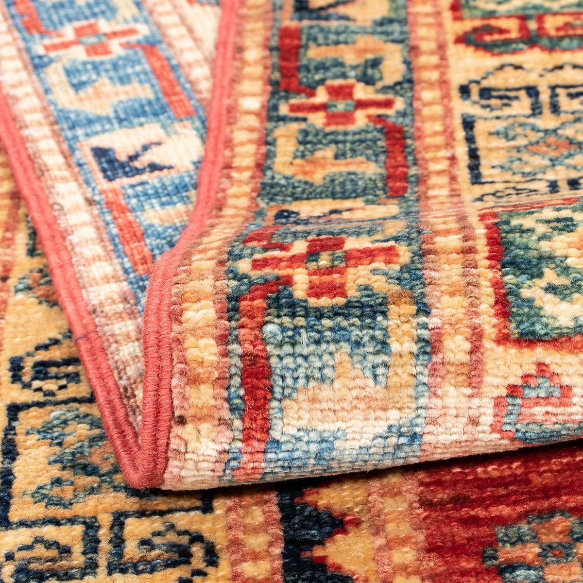 Alfombra de pasillo Alfombra Ziegler - Kazak - 266 x 77 cm - rojo