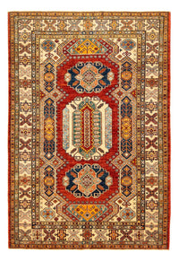 Alfombra Ziegler - Kazak - 261 x 184 cm - rojo oscuro